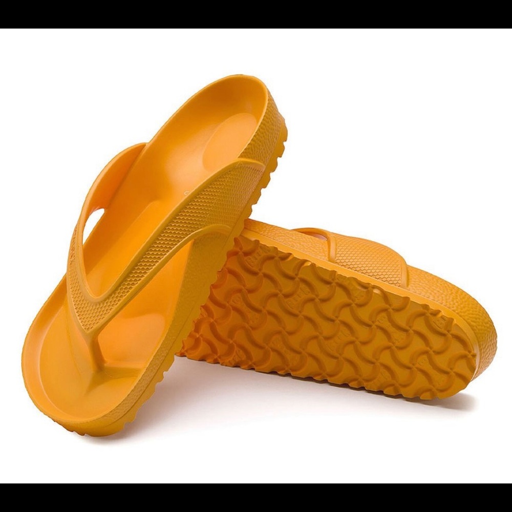 NEW Birkenstock Honolulu EVA Flip-Flop Sandal Men's Yellow Zinnia